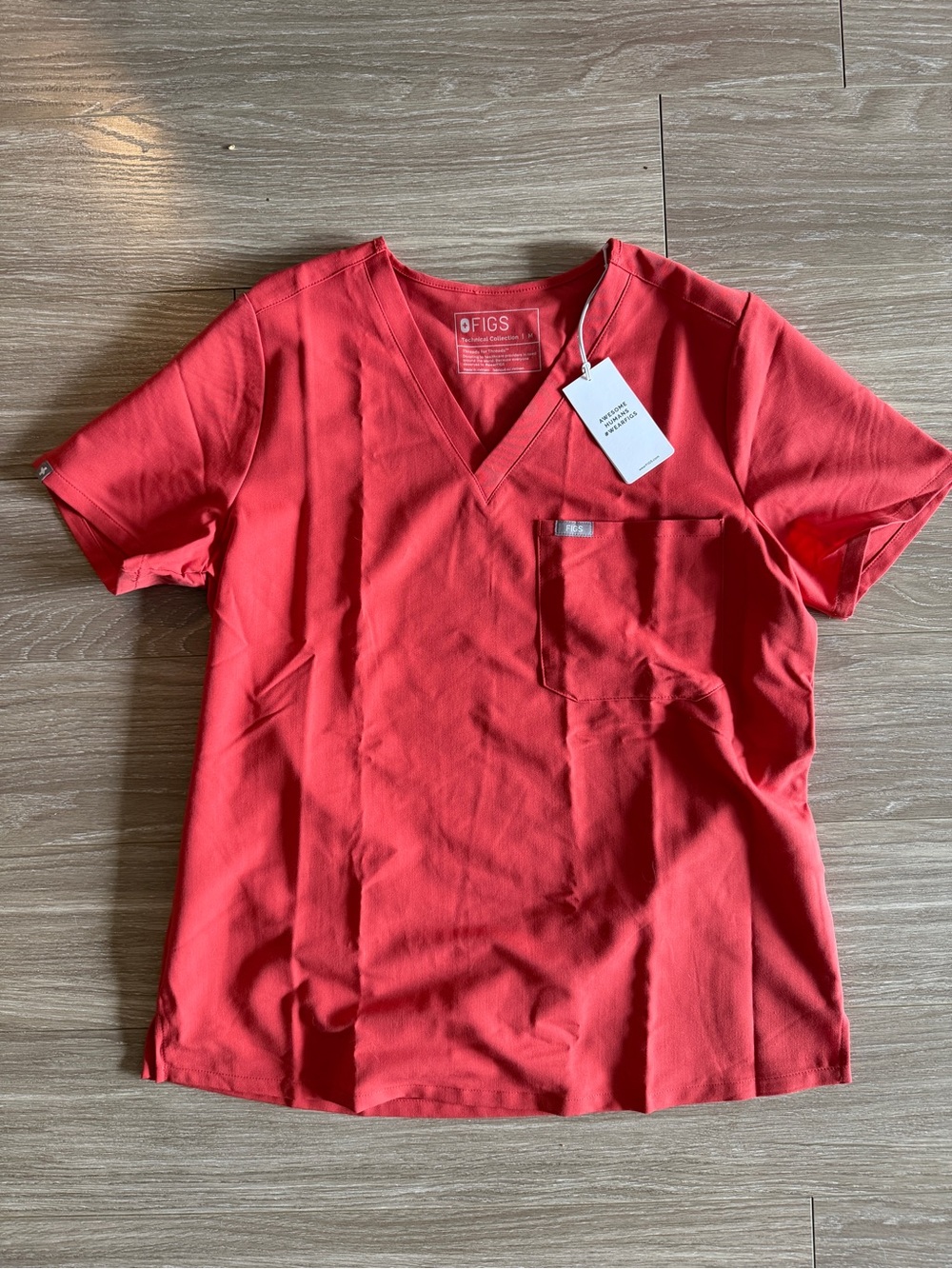 New Figs Catarina Scrub Top size M Limited Edition Clay - Picture 2 of 5